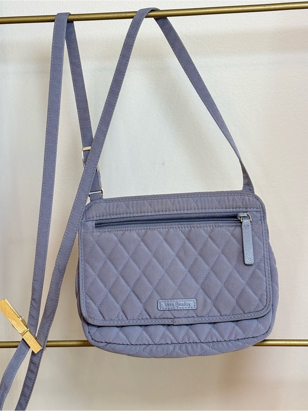 Vera Bradley Quilted Crossbody Bag - Dusty Lavender